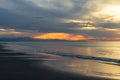 Whidbey Island Beach at Sunset Royalty Free Stock Photo