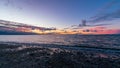 Whidbey Island sunset over Admiralty Inlet Royalty Free Stock Photo