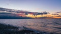 Whidbey Island sunset over Admiralty Inlet Royalty Free Stock Photo