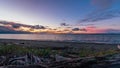 Whidbey Island sunset over Admiralty Inlet Royalty Free Stock Photo