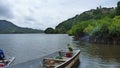 The mangrove areas of a peaceful bay on Kadavu Island in Fiji Royalty Free Stock Photo