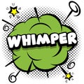 whimper Comic bright template with speech bubbles on colorful frames Royalty Free Stock Photo