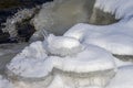 Whims of nature - icicle in the form of a rabbit figurines