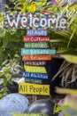 Whimseyland, Bowling Ball House Entrance Sign