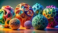 Whimsical Abstract Sculptures: Exploring Organic Forms in 3D Printing Generative AI