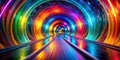 A Whimsical Animated 3D Spiral Tunnel Vibrant Colors Psychedelic Patterns and Fantasy Abstract Art for a Dynamic