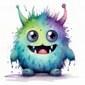 Whimsical Baby Monster Art Adorable Wonder