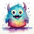 Whimsical Baby Monster Art Adorable Wonder