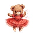 Whimsical bear ballet graphics