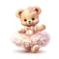 Whimsical bear tutu art