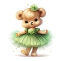 Whimsical bear tutu design