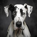 Whimsical Black And White Great Dane Portraits - Surrealistic And Funny Dog Photography