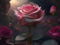 Whimsical Blooms: Captivating Fantasy Rose Art