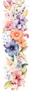 Whimsical Blooms: A Colorful Cartoon Sleeve Design by a Talented