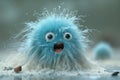 Whimsical Blue Creature with Popping Eyes An Unusual Cleaning Task Awaits Expert Cleaning Companies.