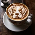 Whimsical Canine Delight: A Pawsitively Perfect Cappuccino Creation