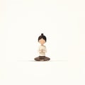 Whimsical Character Design: 5-year-old Elizabeth In Yoga Tadasana Pose Royalty Free Stock Photo