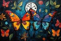 Whimsical Clockwork Butterflies - Generative AI