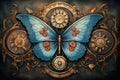 Whimsical Clockwork Butterflies - Generative AI
