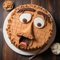 Whimsical Comic Strip Cake With Lively Facial Expressions