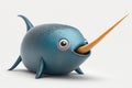 notizing desig Happy Horned Narwhal: High-Quality Photography with Unreal Engine 5 and Hypnotizing Desig