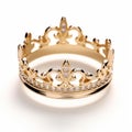 Whimsical Crown Ring In Yellow Gold With Diamond Accents