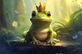 Whimsical Cute frog prince. Generate Ai