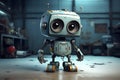 Whimsical Cute robot. Generate Ai
