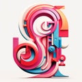 Whimsical 3d Typeface Inspired By Hector Guimard With Cubism Elements