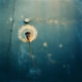 Whimsical Dandelion: A Graceful Balance Of Light And Color
