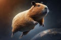 Capybara (Hydrochoerus hydrochaeris) in space