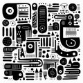 Whimsical Doodle Design: Exploring Bold Lines And Abstract Minimalism