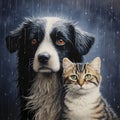Whimsical Downpour: Raining Cats and Dogs ii