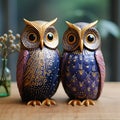 Whimsical Duo: Owls in the Artistry of Inga Palzer