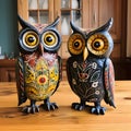 Whimsical Duo: Owls in the Artistry of Inga Palzer