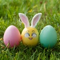 Whimsical Easter eggstravaganza brimming with colorful eggs and joyful celebrations