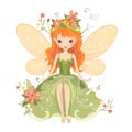 Whimsical fairy dreams, vibrant clipart of cute fairies with colorful wings and dreamy flower magic