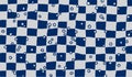 A whimsical, hand drawn checkerboard pattern Royalty Free Stock Photo