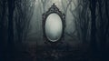 Whimsical And Haunting: The Enigmatic Mirror In The Dark Forest