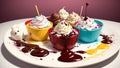 A Whimsical Ice Cream Sundae Extravaganza.AI Generated