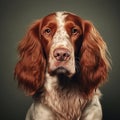 Whimsical Irish Setter Portraits: Black And White Funny Dog Images Royalty Free Stock Photo