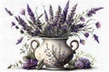 Whimsical Lavender Flowers in a Vase for Your Next Floral Arrangement Project.