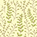 Whimsical Leaves Seamless Pattern.