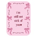 Whimsical Love Frames. Sarcastic Valentine\'s Card with Cute Girly Bows. Y2k Valentine.