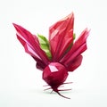 Whimsical Low Poly Beet Design - Fantasy Illustrations
