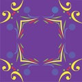 Whimsical Mardi Gras Border Frame