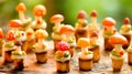 Whimsical Marzipan Mushroom Art