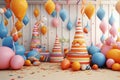 Whimsical New Years design with playful