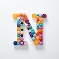 Whimsical Pill Letter Y: Vibrant Colors And Intricate Shapes