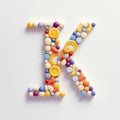Whimsical Pill Letter Z Art: Vibrant Colors And Intricate Shapes